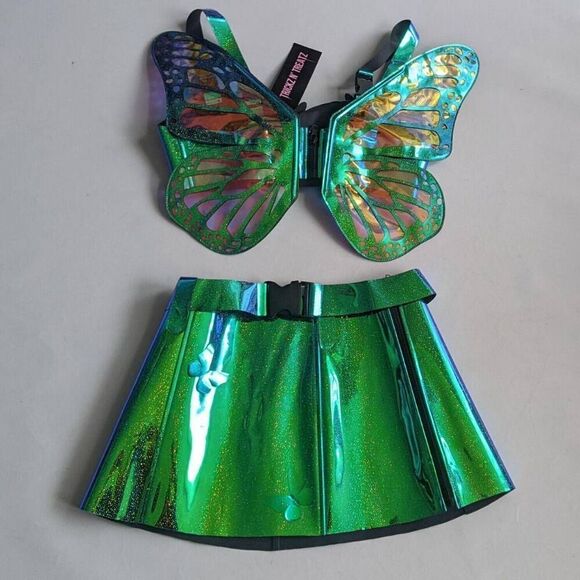 Dolls Kill Iridescent Fairy Costume - Picture 2 of 14